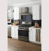 GE 30" Free-Standing Gas Convection Range with No Preheat Air Fry -  (JGB735DPWW)