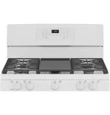 GE 30" Free-Standing Gas Convection Range with No Preheat Air Fry -  (JGB735DPWW)