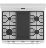 GE 30" Free-Standing Gas Convection Range with No Preheat Air Fry -  (JGB735DPWW)