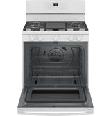 GE 30" Free-Standing Gas Convection Range with No Preheat Air Fry -  (JGB735DPWW)