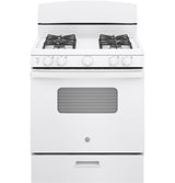 GE 30" Free-Standing Front Control Gas Range - White (JGBS10DEMWW)