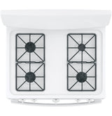 GE 30" Free-Standing Front Control Gas Range - White (JGBS10DEMWW)