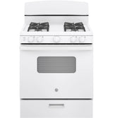 GE 30" Free-Standing Front Control Gas Range - White (JGBS10DEMWW)