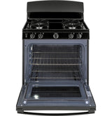 GE  30" Free-Standing Gas Range - Black (JGBS30DEKBB)