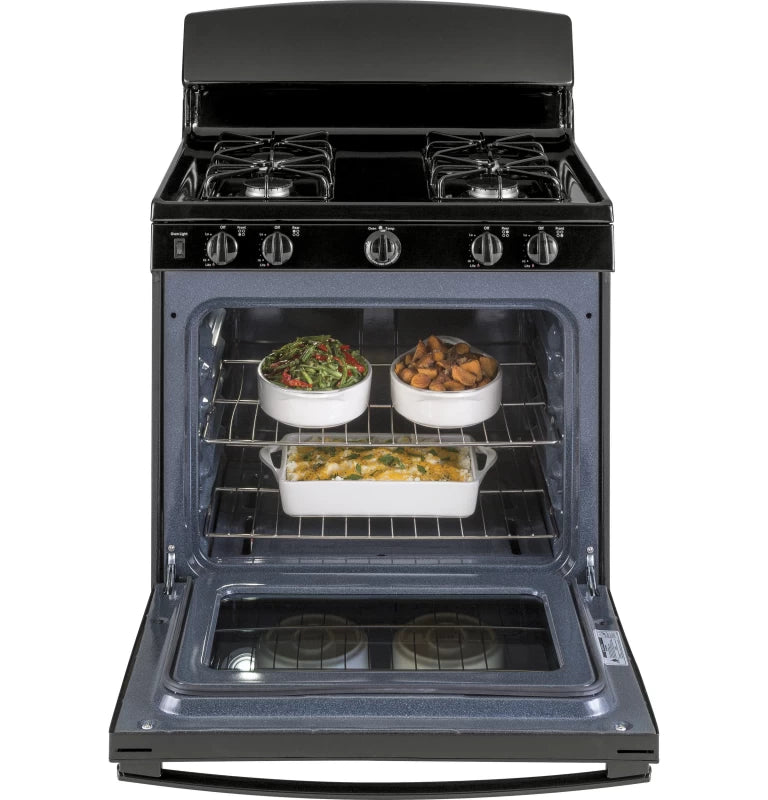 GE 30" Free-Standing Gas Range - Black (JGBS30DEKBB)