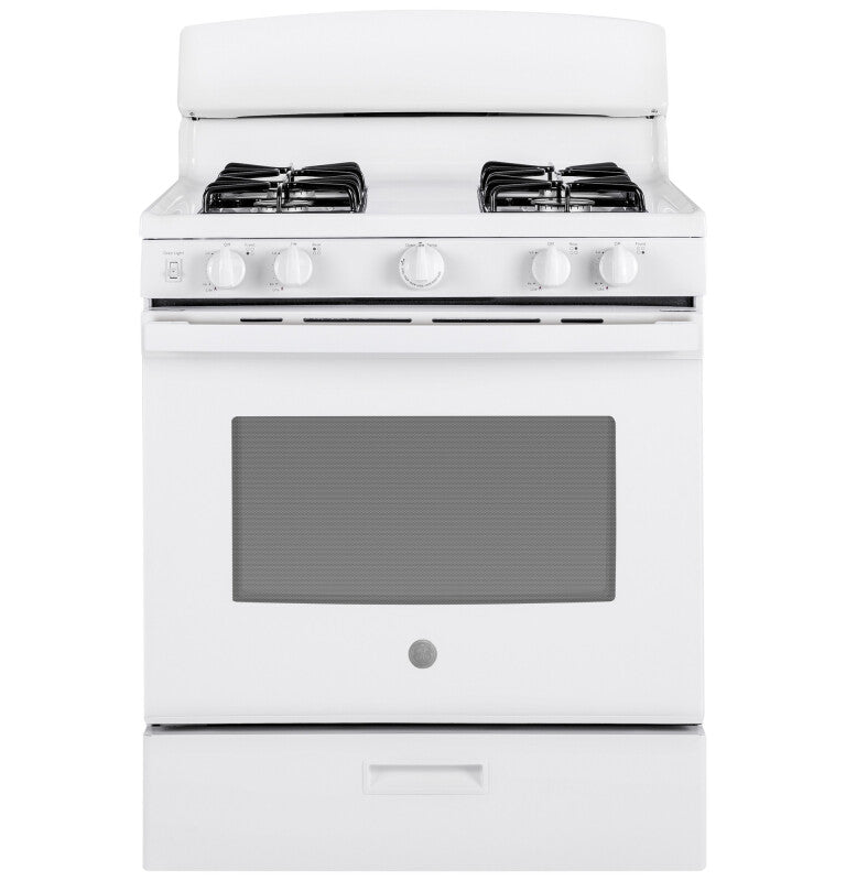 GE 30" Free-Standing Gas Range - White (JGBS30DEKWW)