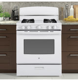 GE  30" Free-Standing Gas Range - White (JGBS30DEKWW)