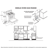 GE  30" Free-Standing Gas Range - White (JGBS30DEKWW)