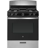 GE  30" Free-Standing Gas Range - Stainless Steel (JGBS30RETSS)