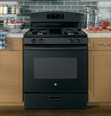 GE 30" Free-Standing Gas Range - Black (JGBS60DEKBB)