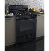 GE 30" Free-Standing Gas Range - Black (JGBS60DEKBB)