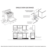 GE  30" Free-Standing Gas Range - White (JGBS60DEKWW)