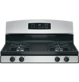 GE  30" Free-Standing Gas Range - Stainless Steel/Black (JGBS60REKSS)