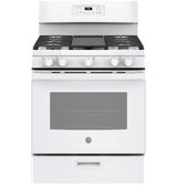 GE  30" Free-Standing Gas Range - White (JGBS66DEKWW)