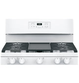 GE  30" Free-Standing Gas Range - White (JGBS66DEKWW)