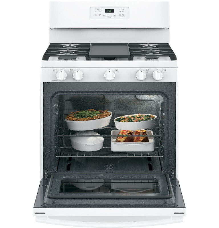 GE  Ge® 30" Free-standing Gas Range - White (JGBS66DEKWW)