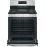 GE  30" Free-Standing Gas Range - Stainless Steel/Black (JGBS66REKSS)