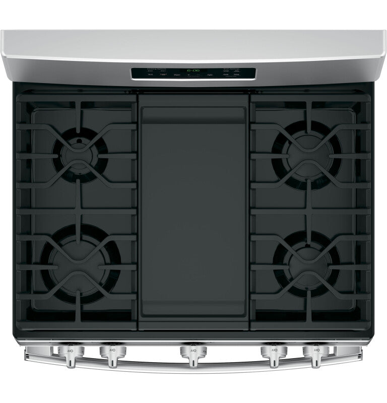 GE  30" Free-Standing Gas Range - Stainless Steel/Black (JGBS66REKSS)