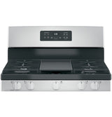 GE  30" Free-Standing Gas Range - Stainless Steel/Black (JGBS66REKSS)
