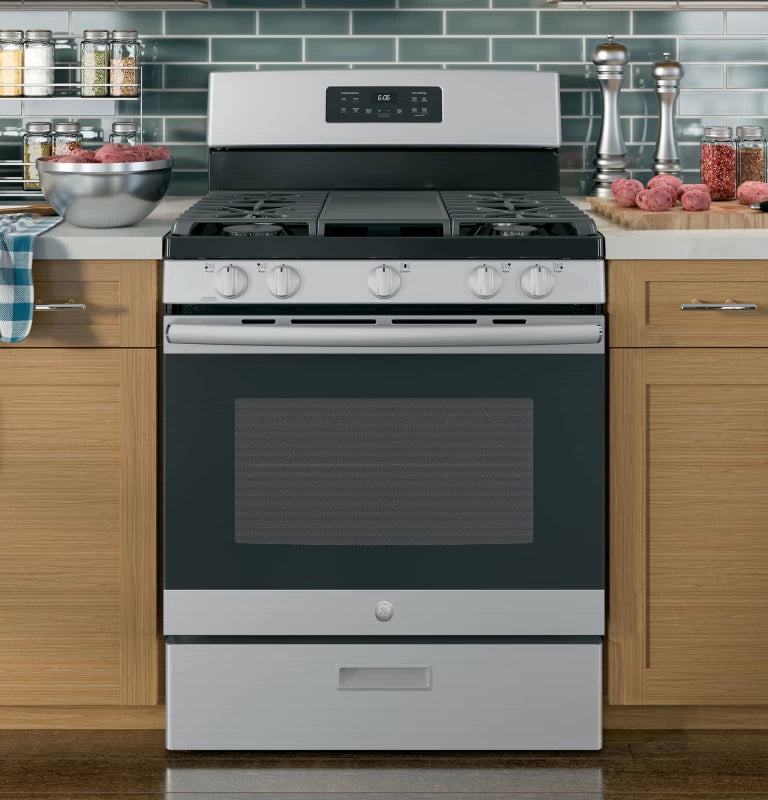 GE 30" Free-Standing Gas Range - Stainless Steel (JGBS66REKSS)