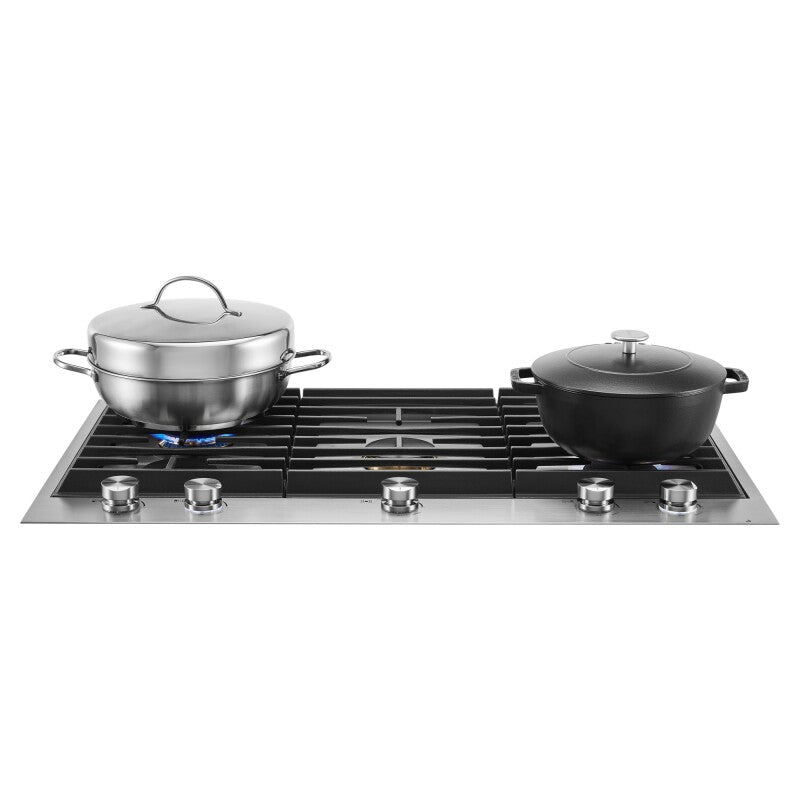 JennAir Euro-Style 36" 5-Burner Gas Cooktop - Stainless Steel (JGC3536GS)