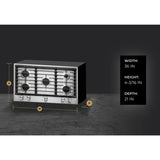JennAir Euro-Style 36" 5-Burner Gas Cooktop - Stainless Steel (JGC3536GS)