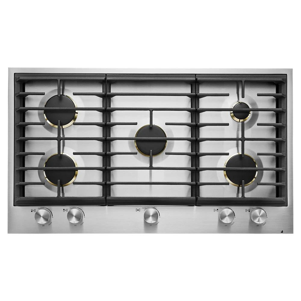 JENNAIR  Euro-style 36" 5-burner Gas Cooktop - Stainless Steel (JGC3536GS)