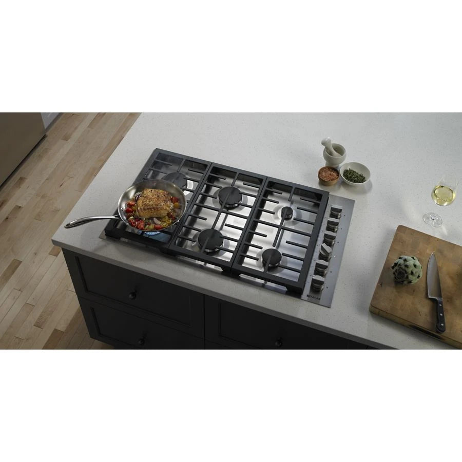 JennAir  Pro-Style 36" 6-Burner Gas Cooktop - Pro-Style-Stainless-Knob (JGC7636BP)