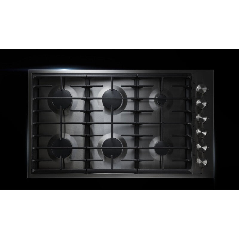 JennAir Euro-Style 36" 6-Burner Gas Cooktop - Stainless Steel (JGC7636BS)