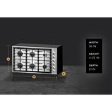 JennAir Euro-Style 36" 6-Burner Gas Cooktop - Stainless Steel (JGC7636BS)