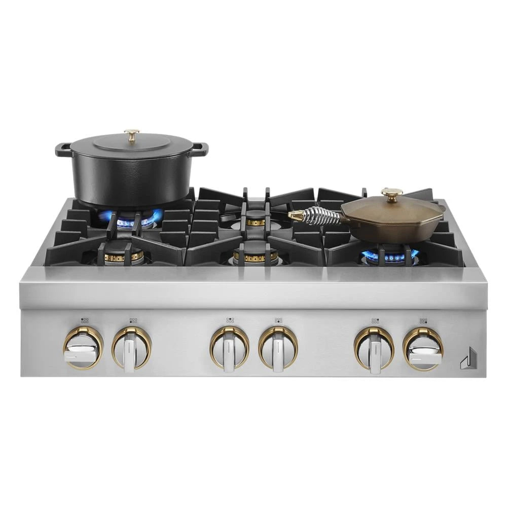 JENNAIR  Rise™ 36" Gas Rangetop - Stainless Steel (JGCP436HL)