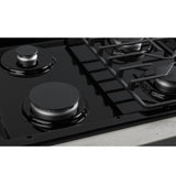 GE  30" Built-In Gas Cooktop with Dishwasher-Safe Grates - Black (JGP3030DLBB)