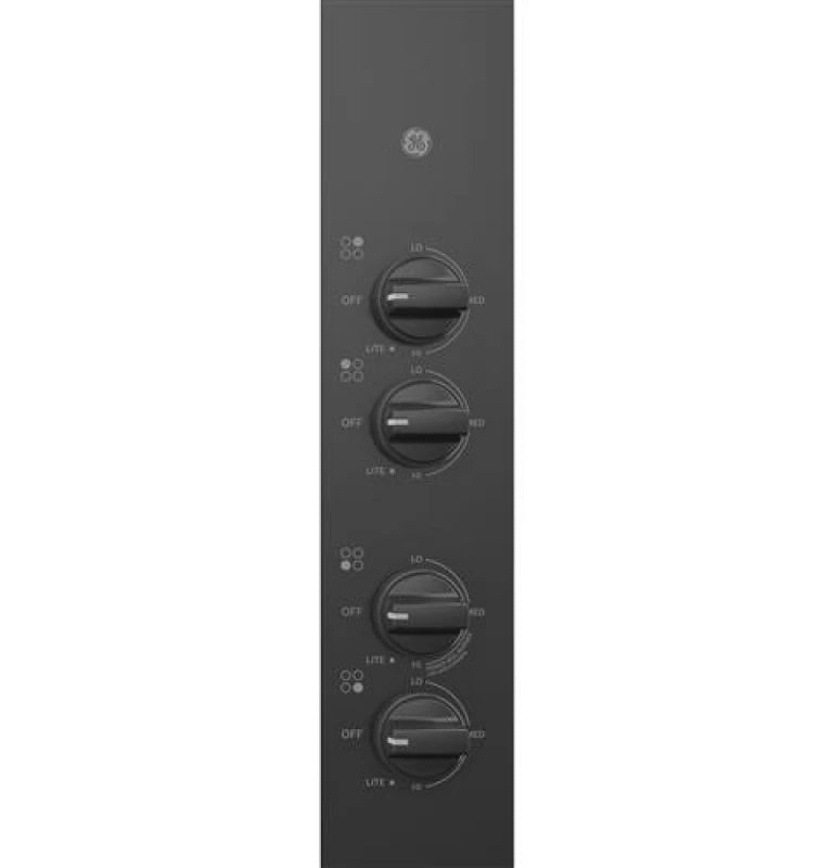 GE 30" Built-In Gas Cooktop with Dishwasher-Safe Grates - Black (JGP3030DLBB)
