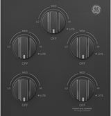 GE 36" Built-In Gas Cooktop with Dishwasher-Safe Grates - Black (JGP3036DLBB)