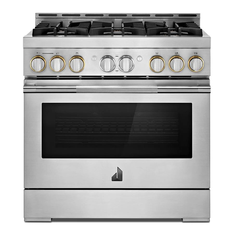 JENNAIR  36" Rise™ Gas Professional-style Range - Stainless Steel (JGRP436HL)