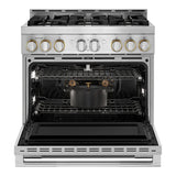 JennAir 36" RISE Gas Professional-Style Range - Stainless Steel (JGRP436HL)