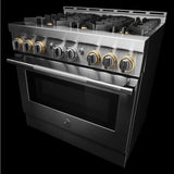 JennAir 36" RISE Gas Professional-Style Range - Stainless Steel (JGRP436HL)