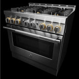 JENNAIR  36" Rise™ Gas Professional-style Range - Stainless Steel (JGRP436HL)
