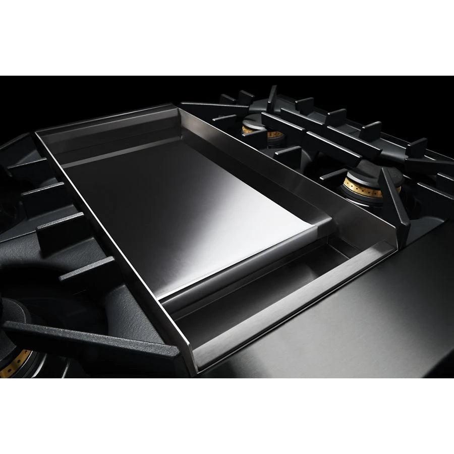 JENNAIR  48" Rise™ Gas Professional-style Range With Chrome-infused Griddle - Stainless Steel (JGRP548HL)