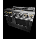 JENNAIR  48" Rise™ Gas Professional-style Range With Chrome-infused Griddle - Stainless Steel (JGRP548HL)