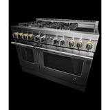 JennAir  48" RISE Gas Professional-Style Range with Chrome-Infused Griddle - Stainless Steel (JGRP548HL)