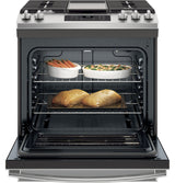GE 30" Slide-In Front Control Gas Range - Stainless Steel (JGSS66SELSS)