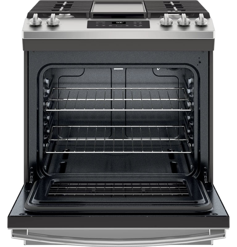 GE 30" Slide-In Front Control Gas Range -  (JGSS66SELSS)