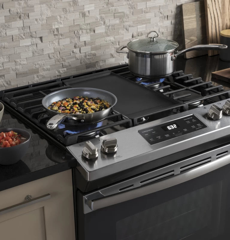 GE 30" Slide-In Front Control Gas Range -  (JGSS66SELSS)