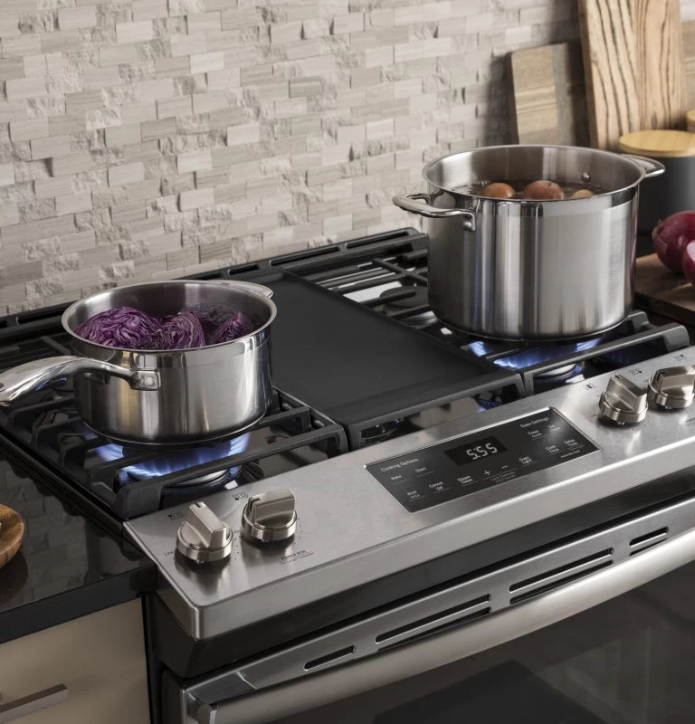 GE 30" Slide-In Front Control Gas Range -  (JGSS66SELSS)
