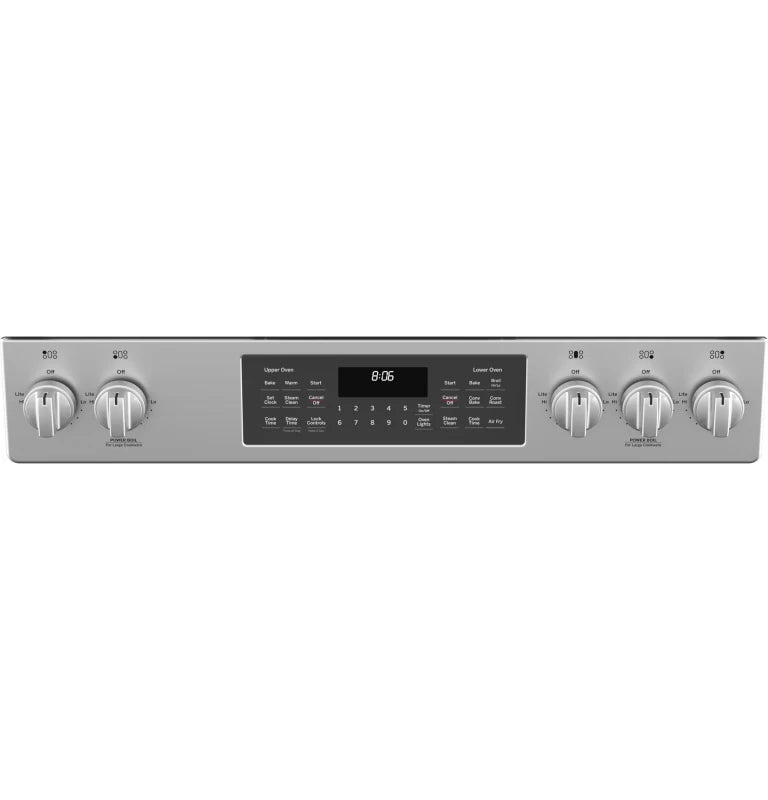 GE 30" Slide-In Front Control Gas Double Oven Range - Stainless Steel (JGSS86SPSS)