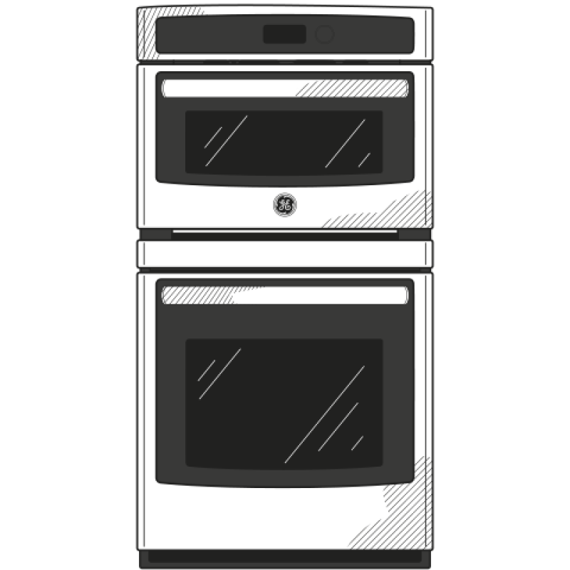 GE  Ge® 27" Built-in Combination Microwave/thermal Wall Oven - Stainless Steel (JK3800SHSS)