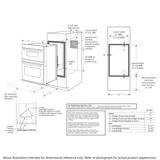 GE  27" Built-In Combination Microwave/Thermal Wall Oven - Stainless Steel (JK3800SHSS)