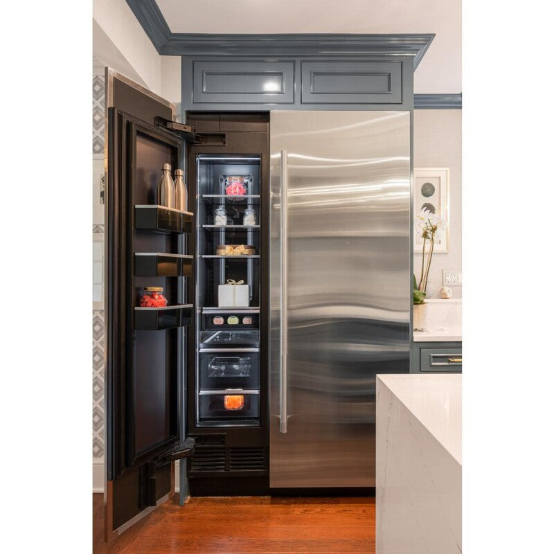 JennAir 18" Built-In Column Freezer with RISE Panel Kit, Left Swing - Stainless Steel (JKCPL181GL)