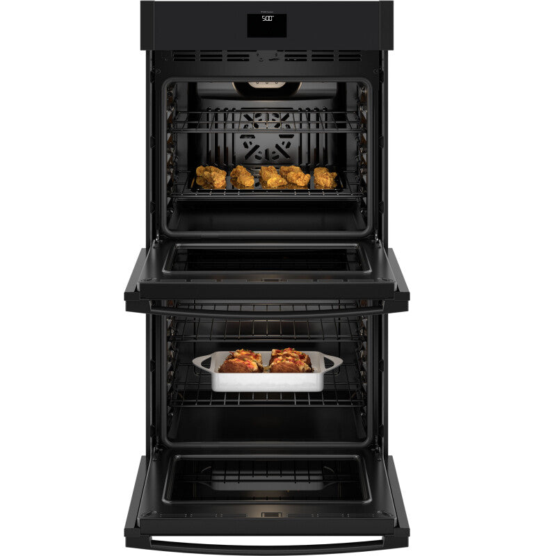 GE 27" Smart Built-In Convection Double Wall Oven with No Preheat Air Fry - Black (JKD5000DVBB)